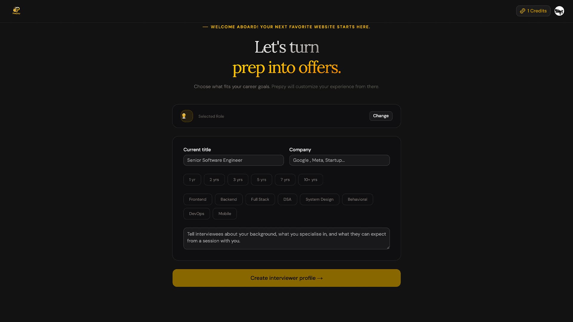 Prepzy screenshot 1